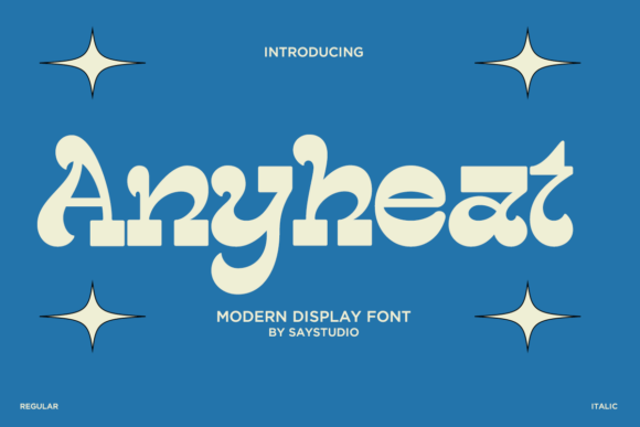 Anyheat: The Retro-Chic Display Font for Modern Brands