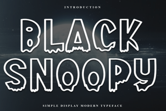 Black Snoopy: The Playful Display Font for Bold Brands