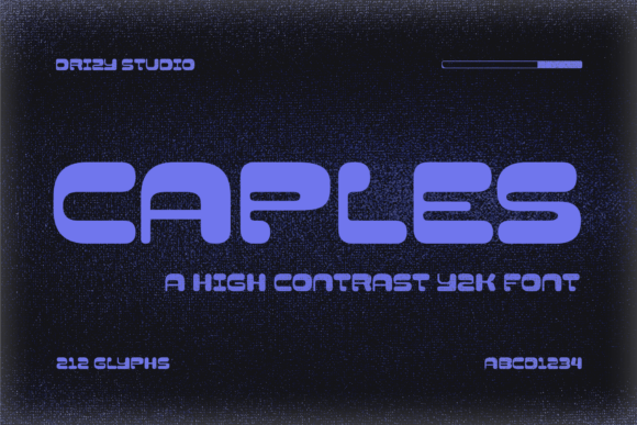 Caples Display Font for Y2K Web Design