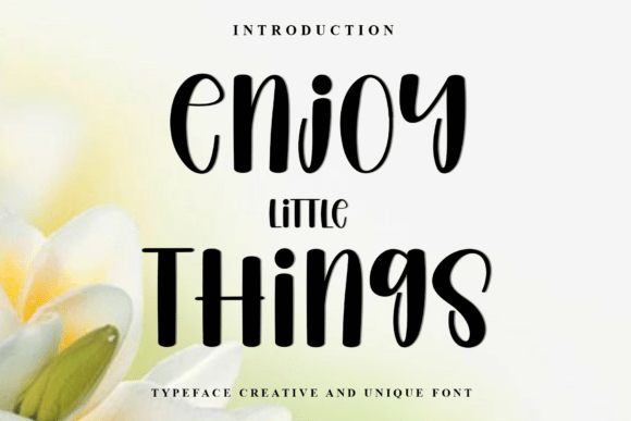 Elevate Holiday Campaigns with Enjoy Little Things Typeface