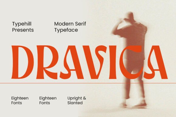 Elevate Your Brand with Dravica: A Modern Serif Typeface