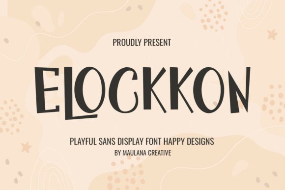 Elockkon: The Playful Display Font for Memorable Brands