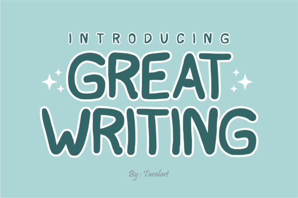 Great Writing: A Bold Display Typeface for Makers