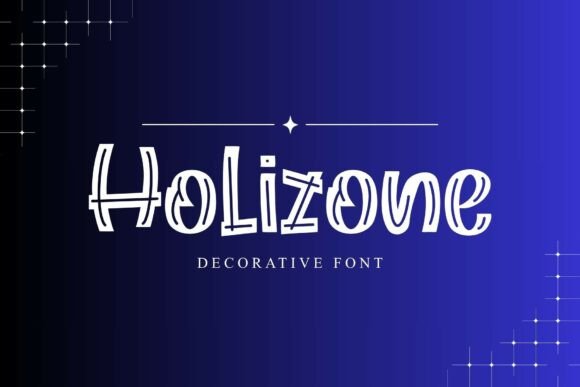 Holizone Typeface for Futuristic Campaigns