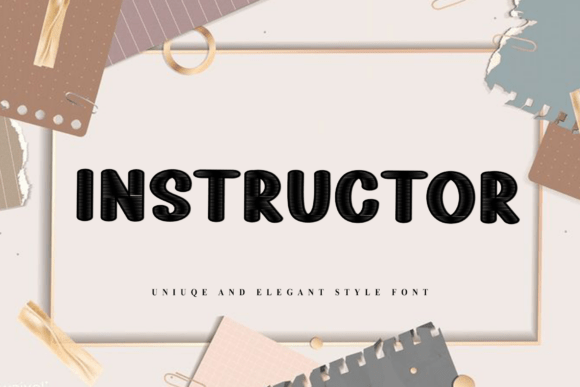 Instructor: The Festive Display Font for Holiday Makers