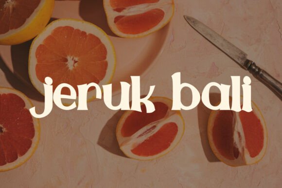Jeruk Bali: A Bold Display Font for Editorial Design