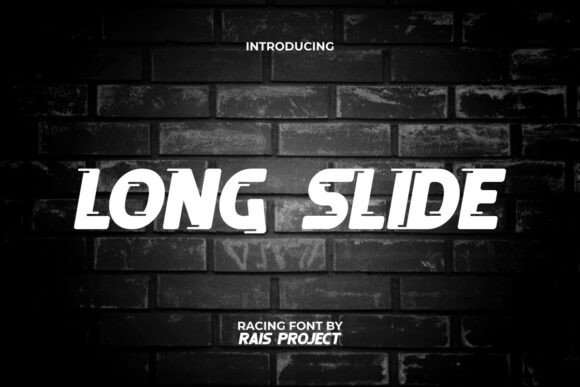 Long Slide Font: Speedy Style for Modern Makers