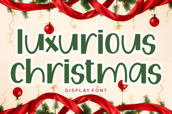 Luxurious Christmas Font for Festive Web Design