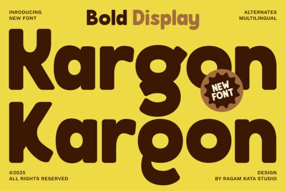 Make a Statement with the Kargon Display Typeface