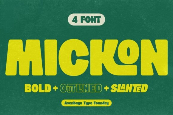 Mickon: The Retro Display Font for Handmade Brands