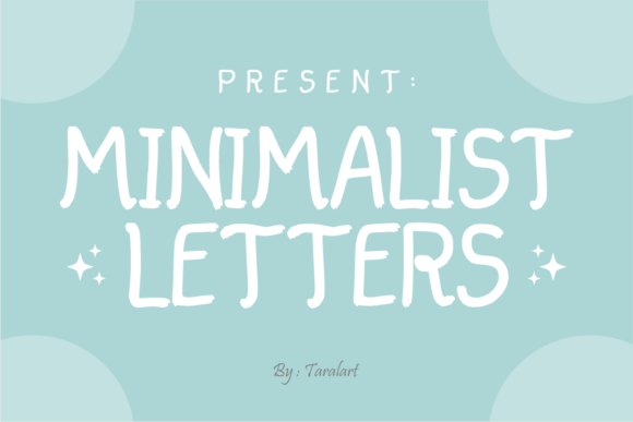Minimalist Letters: A Clean Handwritten Display Typeface