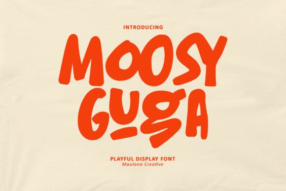 Moosy Guga: The Playful Display Font for Crafters