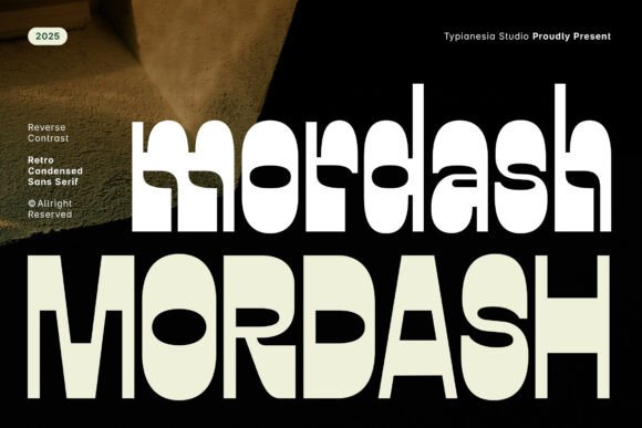 Mordash: The Bold Retro Display Font for Modern Web Layouts