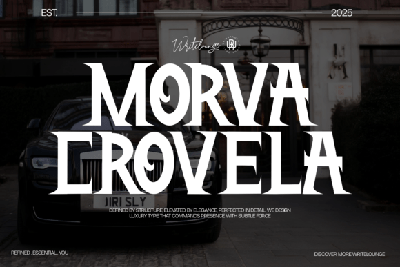 Morva Crovela: A Luxury Display Font for Bold Branding