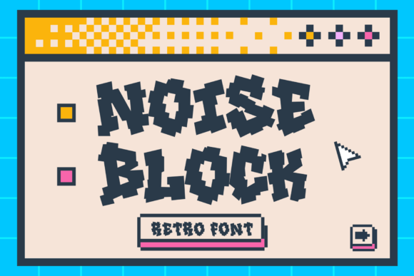 Noise Block Font Review for Bold Maker Branding