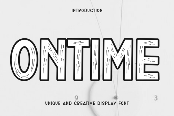 Ontime Font Review: A Playful Display for Creative Projects