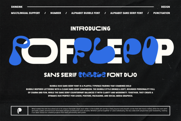 Pofflepop: A Playful Display Font for Makers