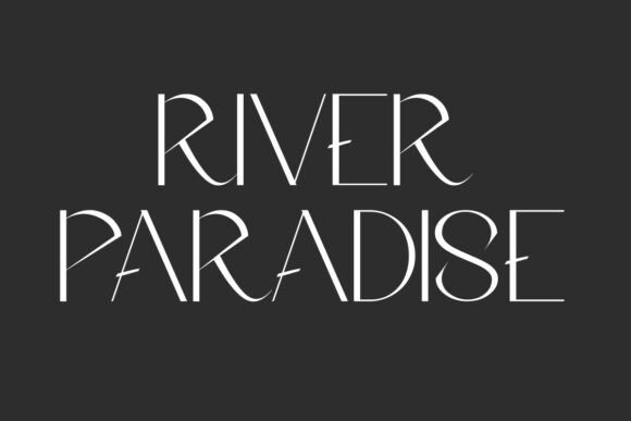 River Paradise: The Art Deco Display Font for Elegant Brands
