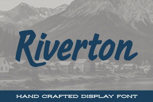 Riverton Typeface: A Bold Display Font for Editorial Design