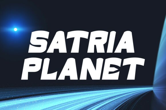 Satria Planet: A Bold Display Font for Modern Editorial Design