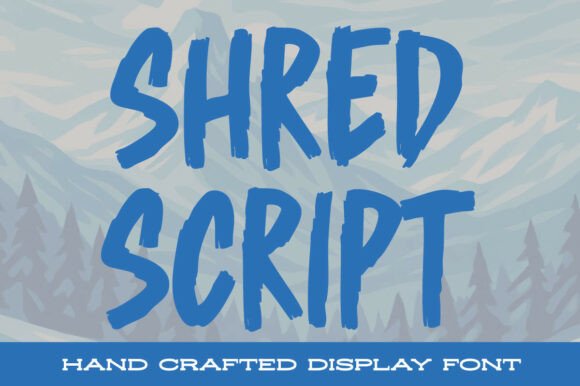 Shred Script: A Bold Brush Font for Handmade Brands