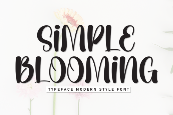 Simple Blooming: A Sweet Display Font for Web Design