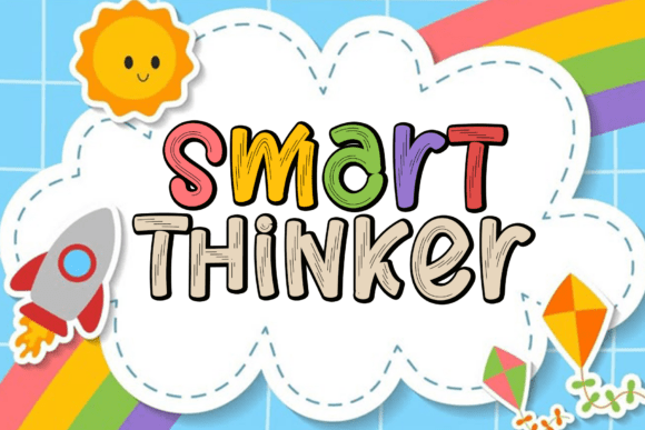 Smart Thinker: A Playful Display Font for Makers