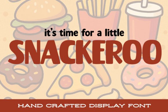 Snackeroo: A Chunky Display Font for Playful Branding