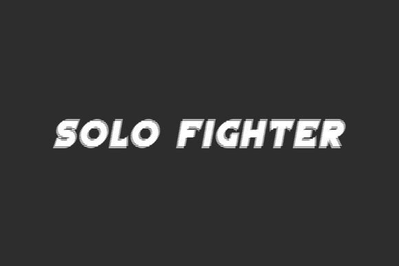 Solo Fighter: The Bold Display Font for Makers