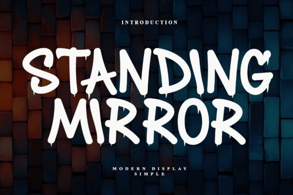 Standing Mirror Font Review for Bold Branding