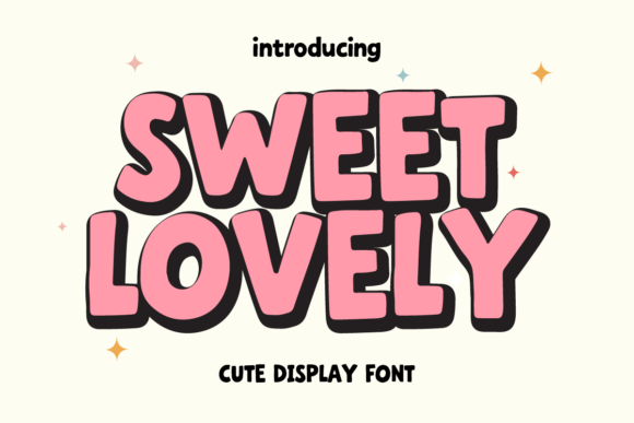 Sweet Lovely: A Soft Display Font for Editorial Charm