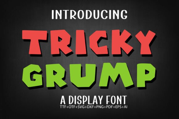 Tricky Grump Font: A Playful Display Typeface for Web Design
